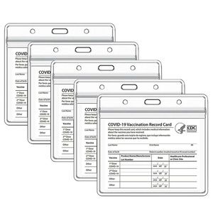 5x Vaccine CDC Vaccination Record Card Holder